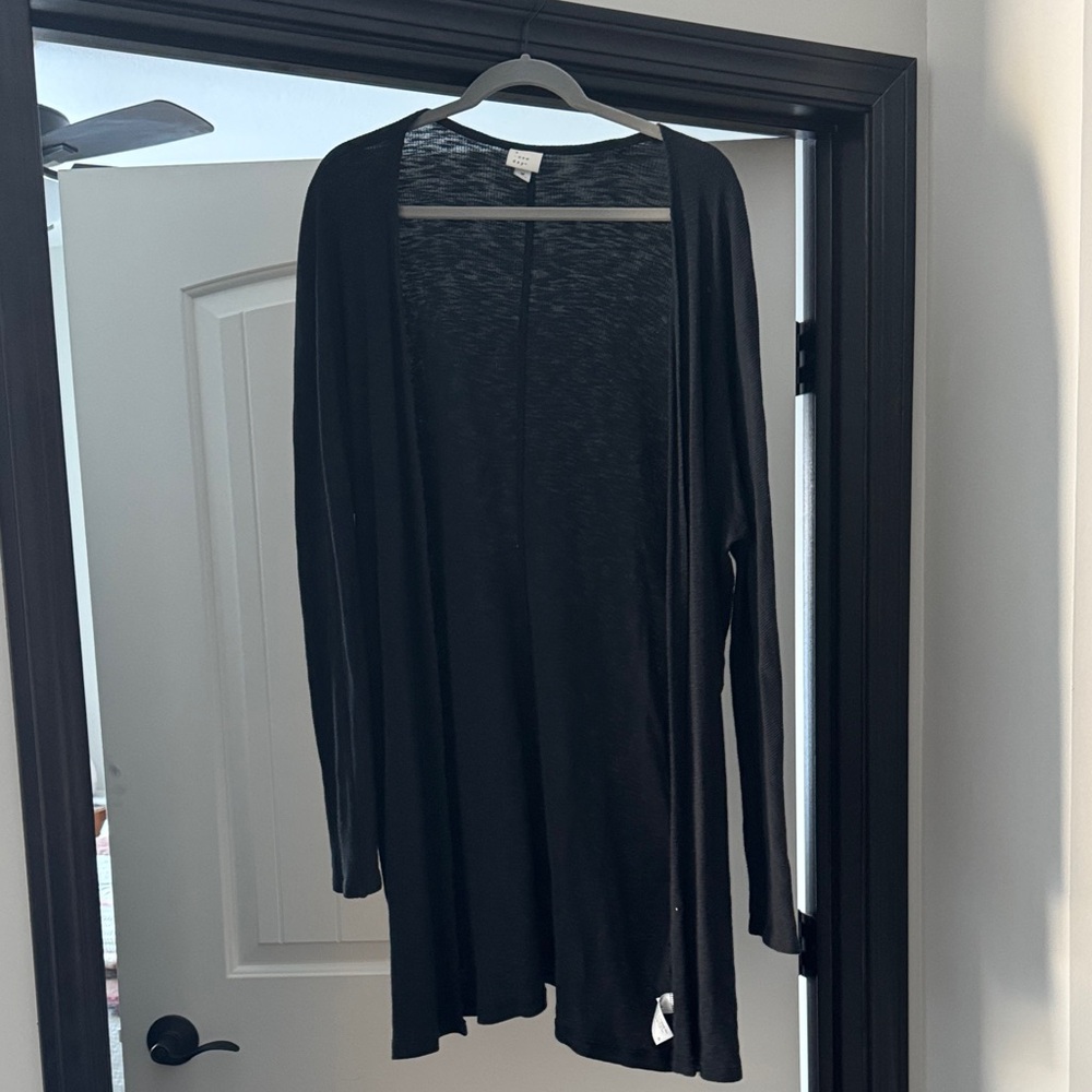 a new day black Open Front Cardigan